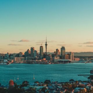 Auckland skyline and harbour