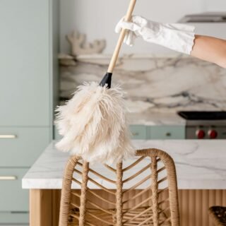 Cleaning a chair